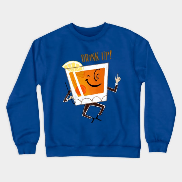 Drink Up! Crewneck Sweatshirt by LittleBunnySunshine